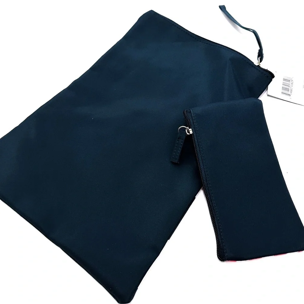 NWT Macys 2 Piece Swim Bikini / Cosmetic and Travel Bag Set